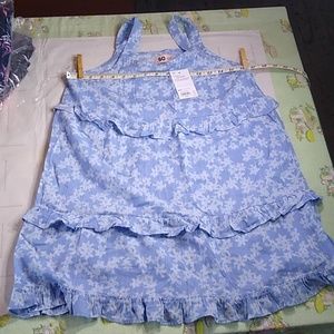#456 Girls 12 Plus Blue Summer Dress